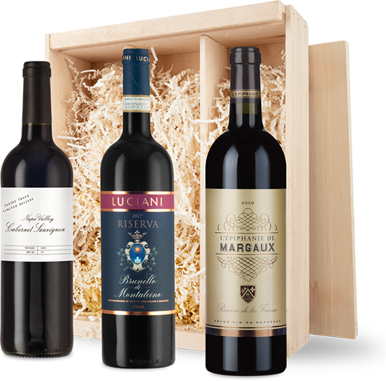 Fine & Rare Reds in Wood Gift Box Fine & Rare Reds in Wood Gift Box