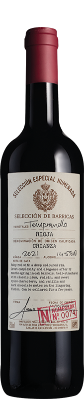 Selección Especial Numerada 74 Rioja Crianza 2021 Selección Especial Numerada 74 Rioja Crianza 2021