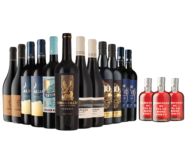 Portuguese Reds Dozen + Pink Port Trio