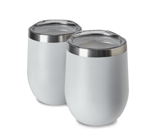 Complimentary Pair of Stainless Steel Tumblers Complimentary Pair of Stainless Steel Tumblers